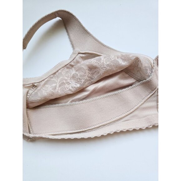 Glamorise MagicLift Original Support 1000 Wireless Beige Full Coverage Bra 50C - Picture 9 of 10
